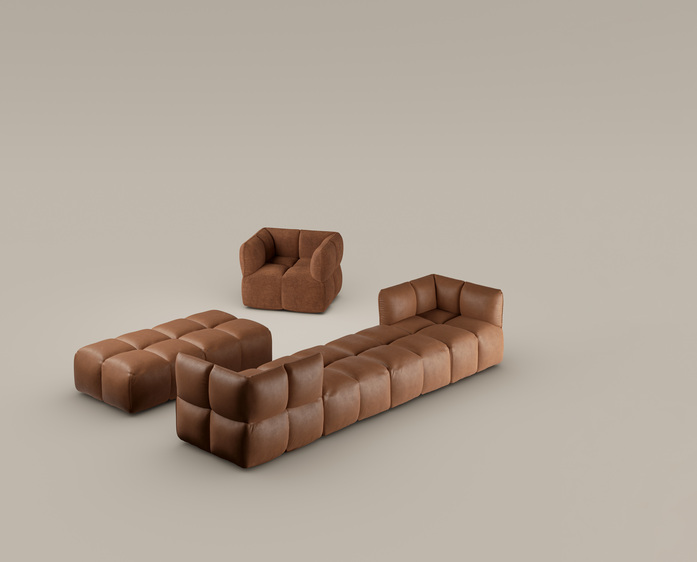 Bonaldo Brik Brik armchair Brik pouf