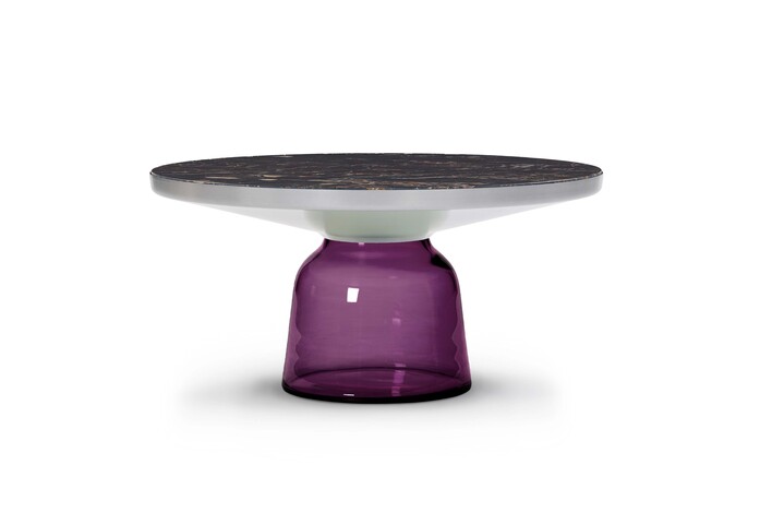 Classi Con bell coffee table aluminium violet