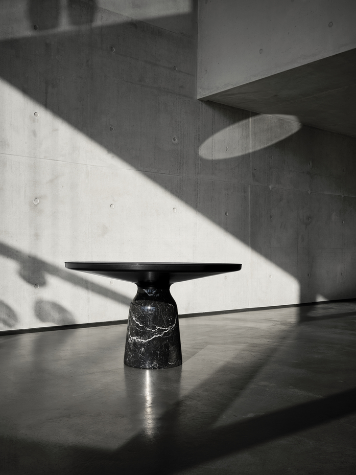 Classi Con bell dining table black marble nero marquina headquarters vt photo frinzel