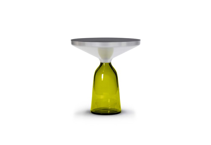 Classi Con bell side table aluminium olive green