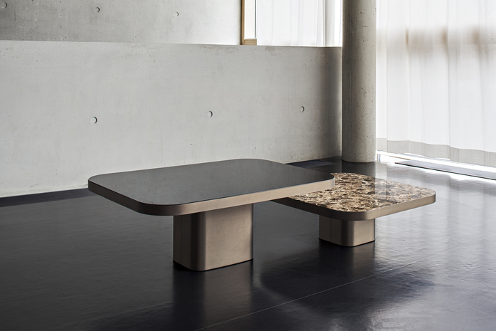 Classi Con bow coffee table no6 bow coffee table no2 marble emperador dark hz photo hassos