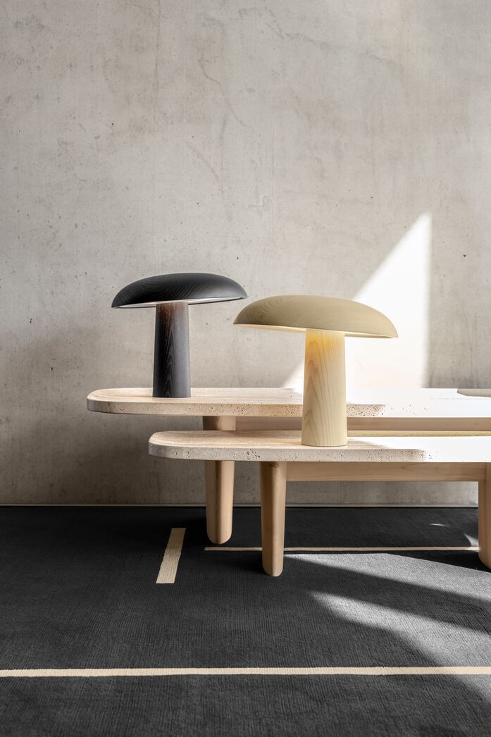 Classi Con monolith rug materia coffee table forma table lamp materia side table vt photo breidt