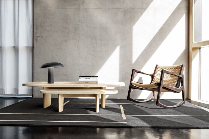 Classi Con monolith rug materia coffee table side table forma table lamp black euvira rocking chair hz photo breidt