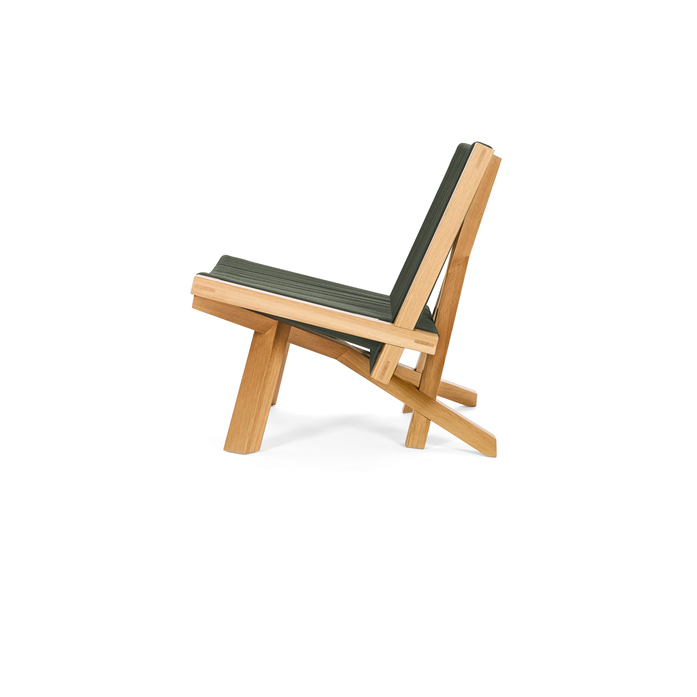 Classi Con volkshaus lounge chair oak green cord side