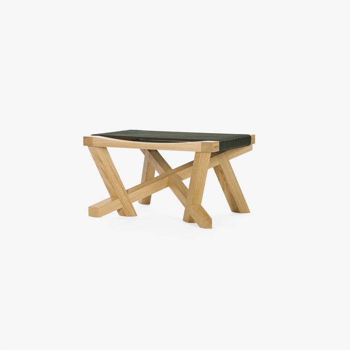 Classi Con volkshaus stool oak green cord 40