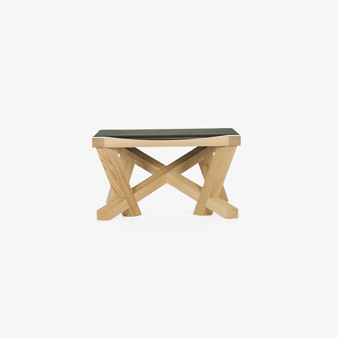 Classi Con volkshaus stool oak green cord front