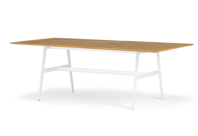 DEDON SEAX diningtable 100x220cm teak white