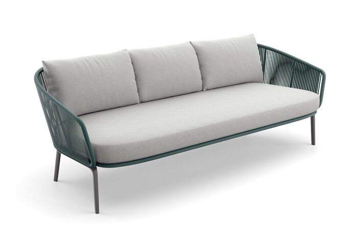 DEDON RILLY 3 Seater teal melange