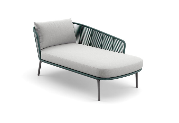 DEDON RILLY Daybed left teal melange