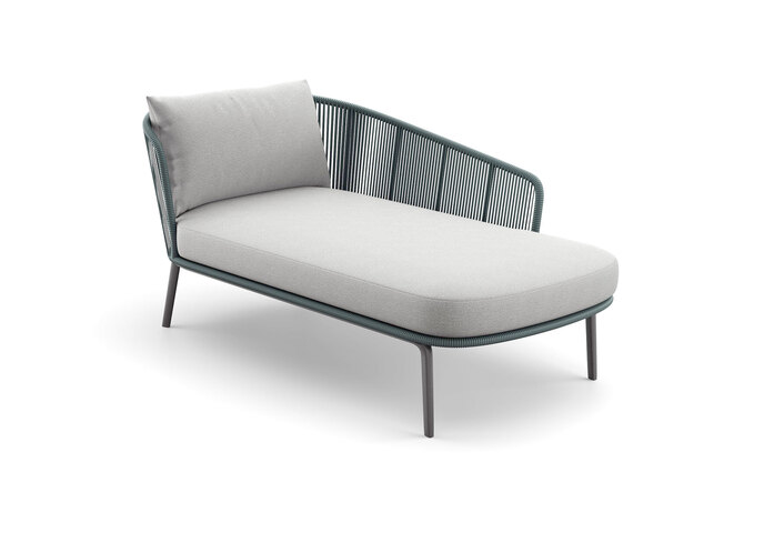 DEDON RILLY Daybed left teal touch