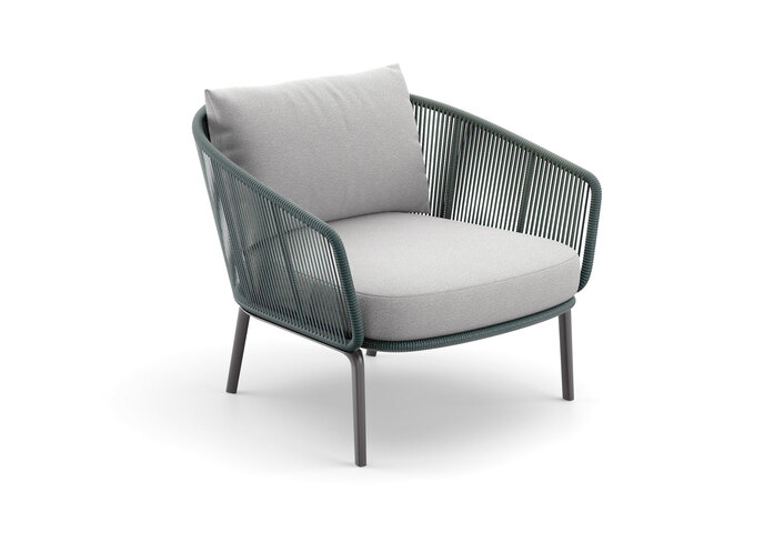 DEDON RILLY Lounge chair taupe melange