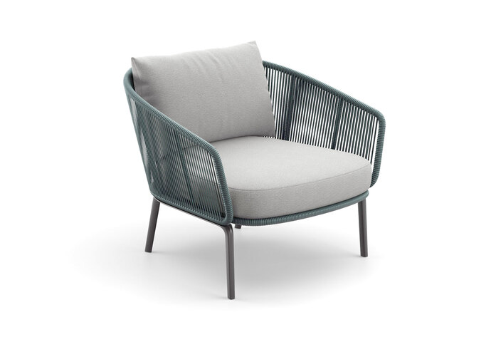 DEDON RILLY Lounge chair teal touch