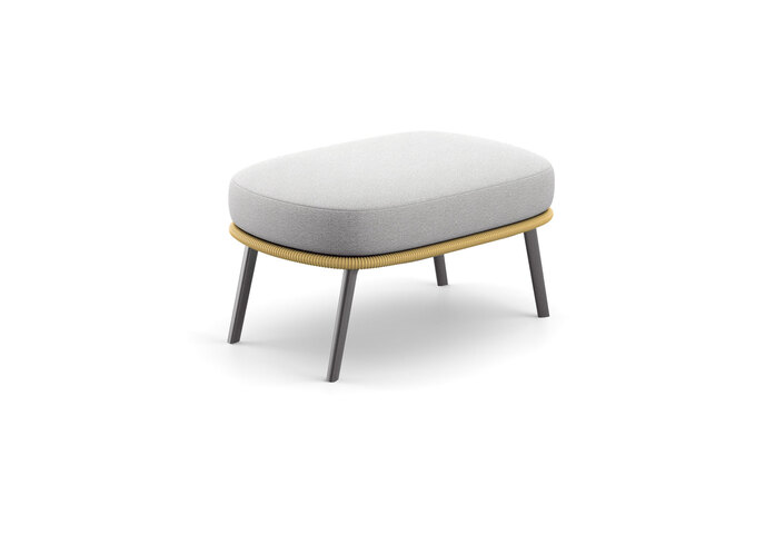 DEDON RILLY footstool saffron touch