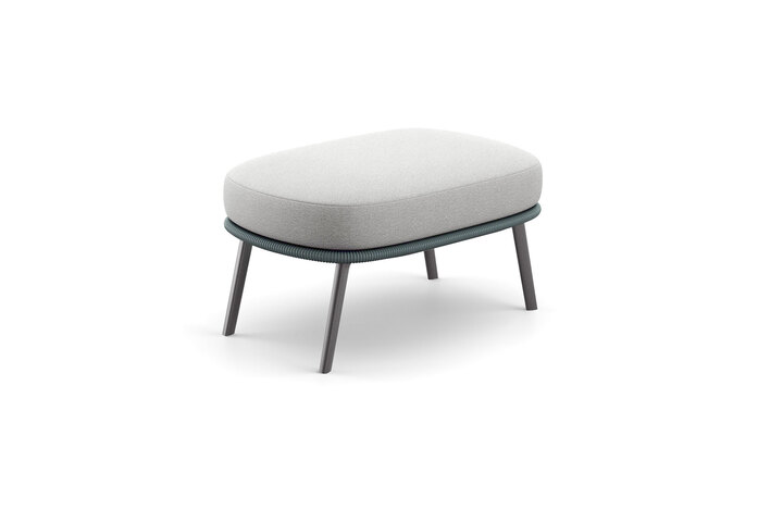 DEDON RILLY footstool teal touch