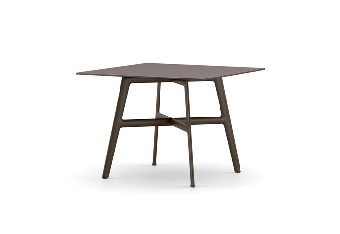 DEDON SEAX Dining table 100x100cm ebony black pepper