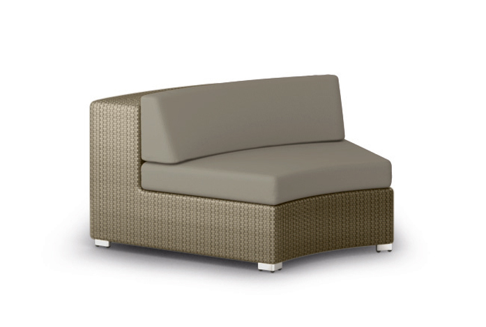 Dedon Lounge curved module taupe cool taupe