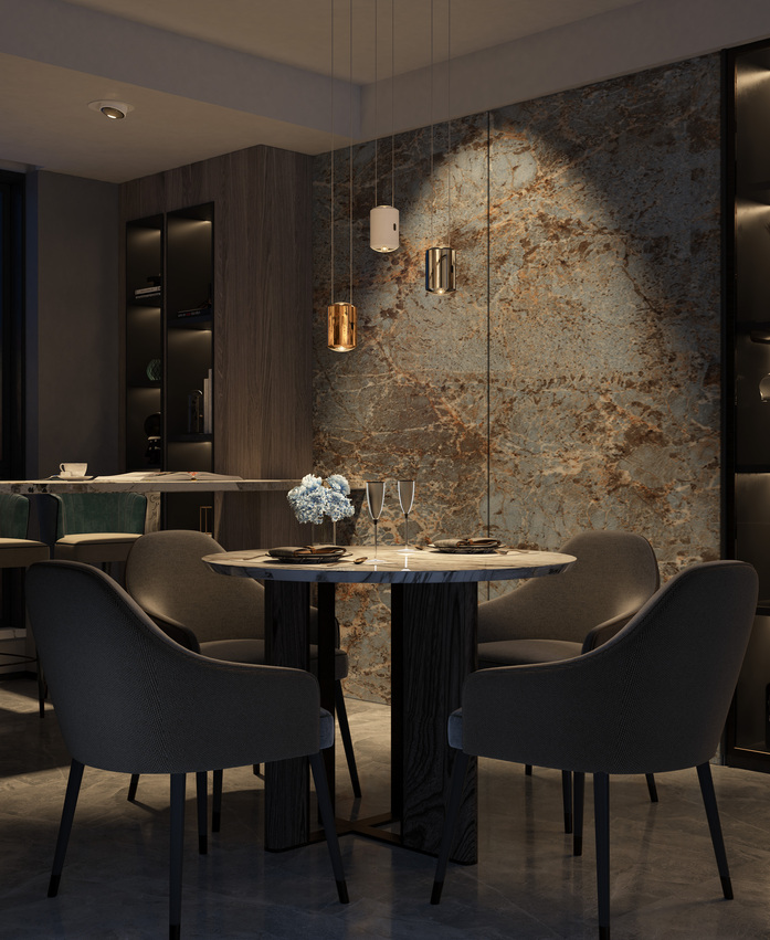 Dining 02 c Jet pendant night A 2