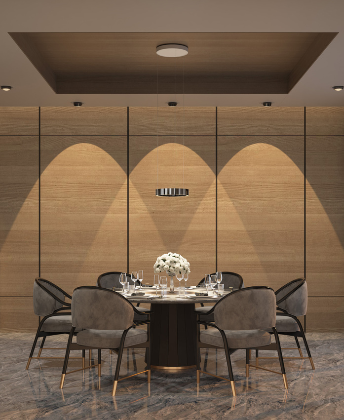 Dining 03 c Space pendantc Flap contour evening A 1