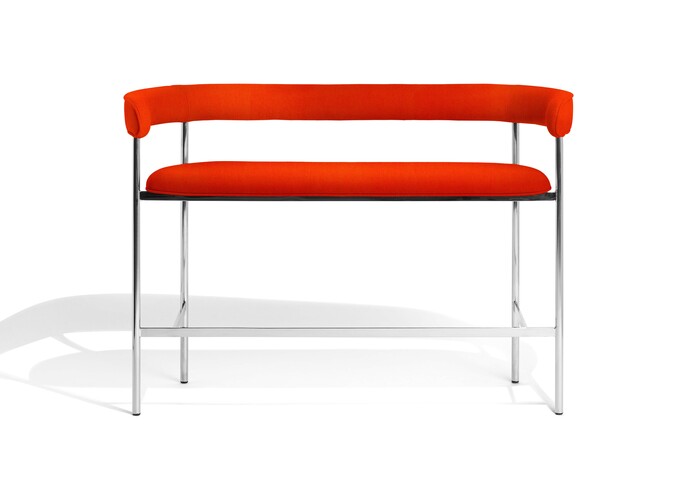 Font Light Sofa Kvadrat Gentle2 553 Polished Steel