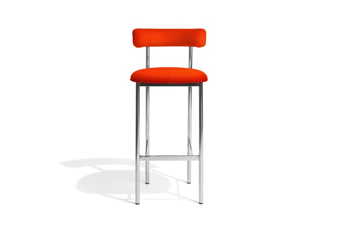 Font Light Stool Kvadrat Gentle2 553 Polished Steel