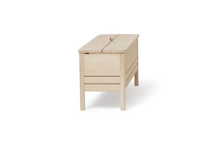 Form and Refine A Line Storage Bench 111 White oak side