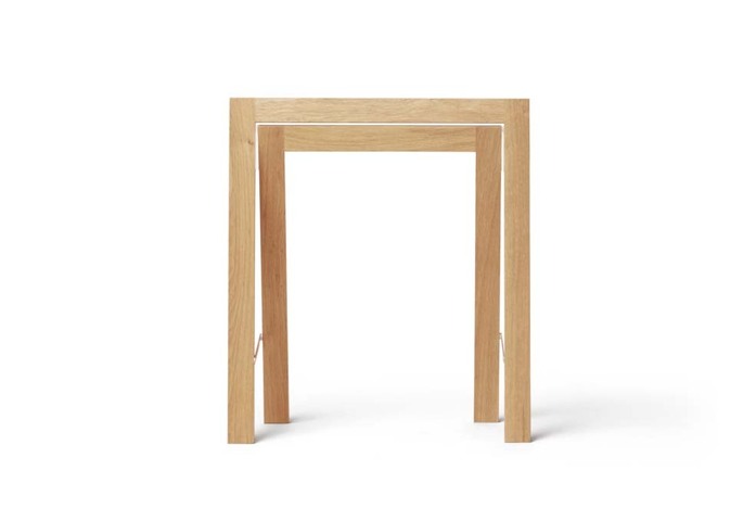 Form and Refine Austere trestle white oak front