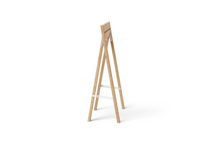 Form and Refine Austere trestle white oak side