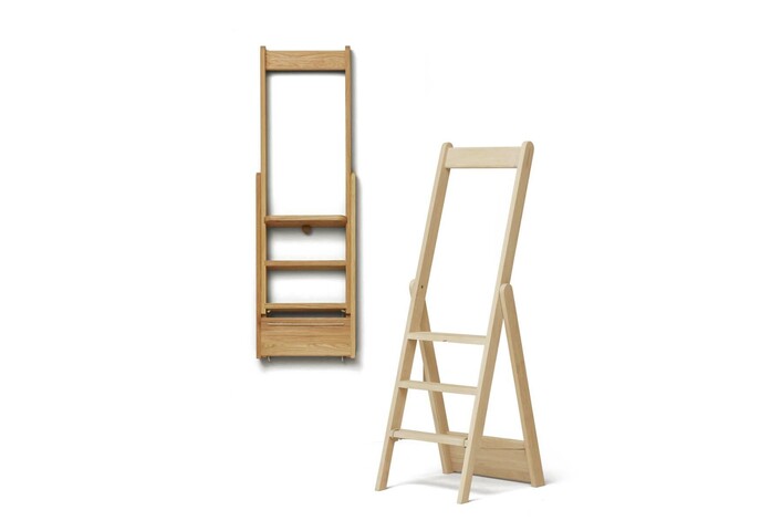 Form and Refine Step by Step Ladder white oak oak