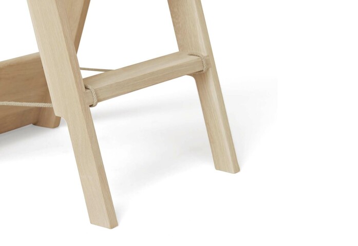 Form and Refine Step by Step Ladder white oak detail strap
