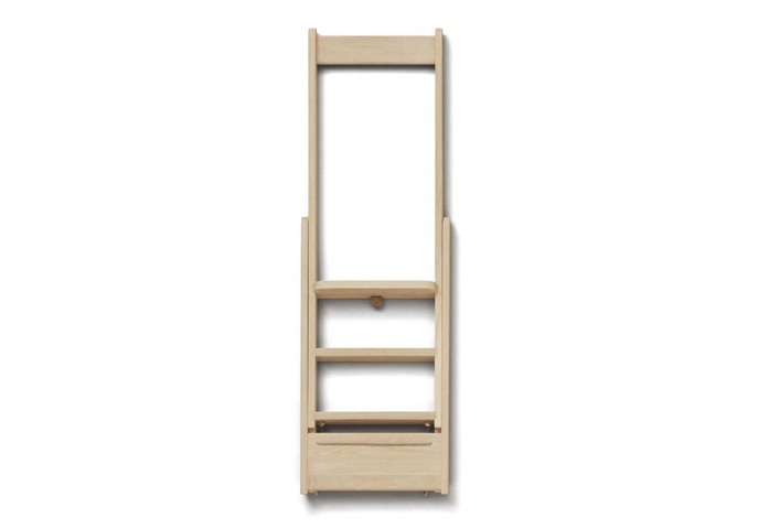 Form and Refine Step by Step Ladder white oak hanging