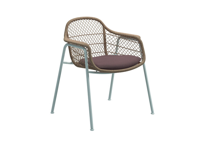 Fresco Dining Chair with Arms Fife Warm Rose