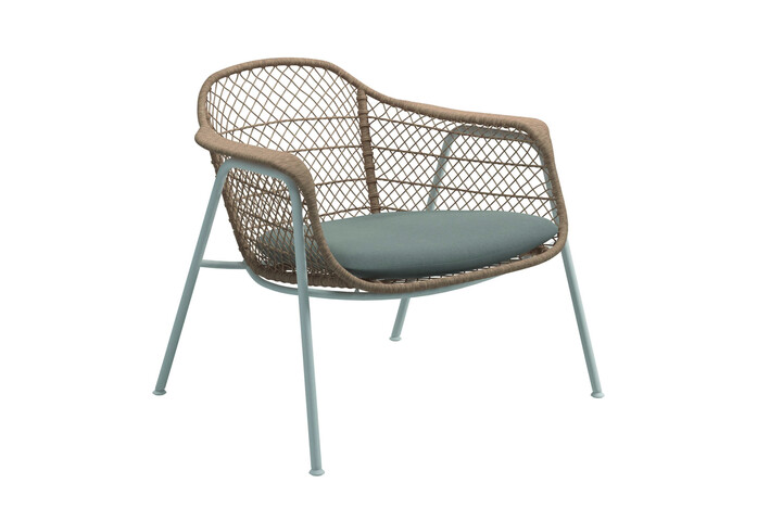 Fresco Lounge Chair Fife Canvas Grey