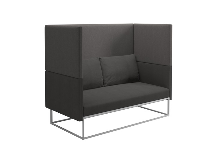 GLOSTER MAYA COVE 158cm Sofa White Blend Coal Granite