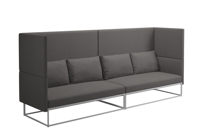 GLOSTER MAYA COVE 308cm Sofa White Cameron Granite Granite
