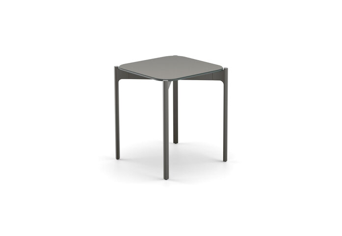 IZON Side table square black pepper vulcano hpl