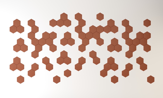 Impact Acoustic 731 24 20 000 00 Hexagon Terracotta