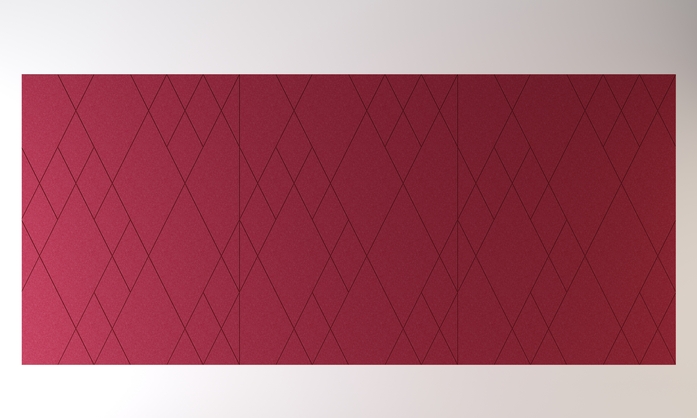 Impact Acoustic 732 24 16 000 00 Prisma Poster Red