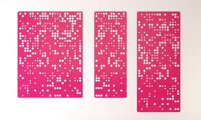 Impact Acoustic 741 24 33 000 00 Braille Hot Pink