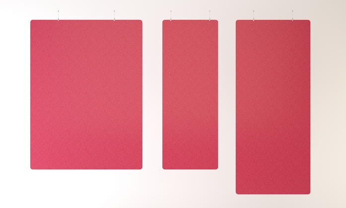 Impact Acoustic 741 24 90 000 00 Plain Poster Red