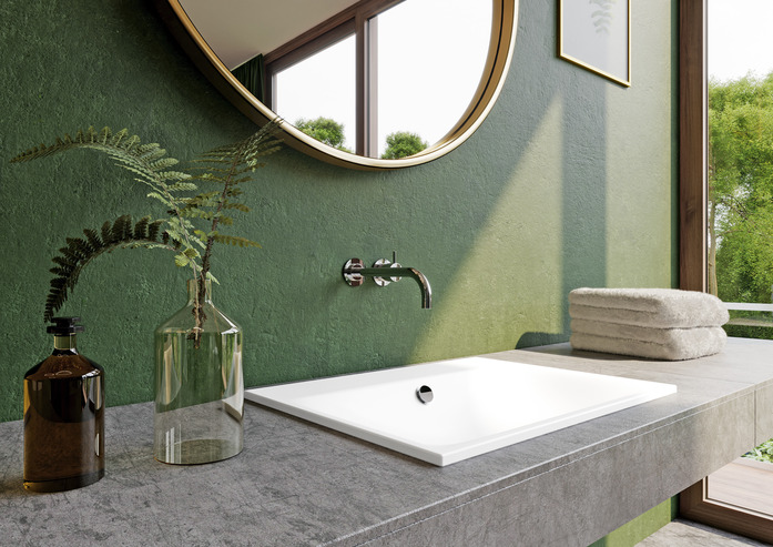 Kaldewei 3037 SILENIO Einbauwaschtisch 600x460