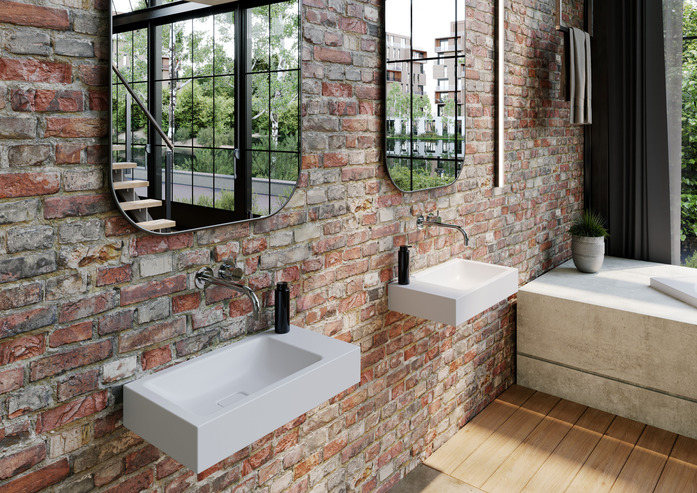 Kaldewei Industrial 3073 CONO Wandwaschtisch 550x300x100