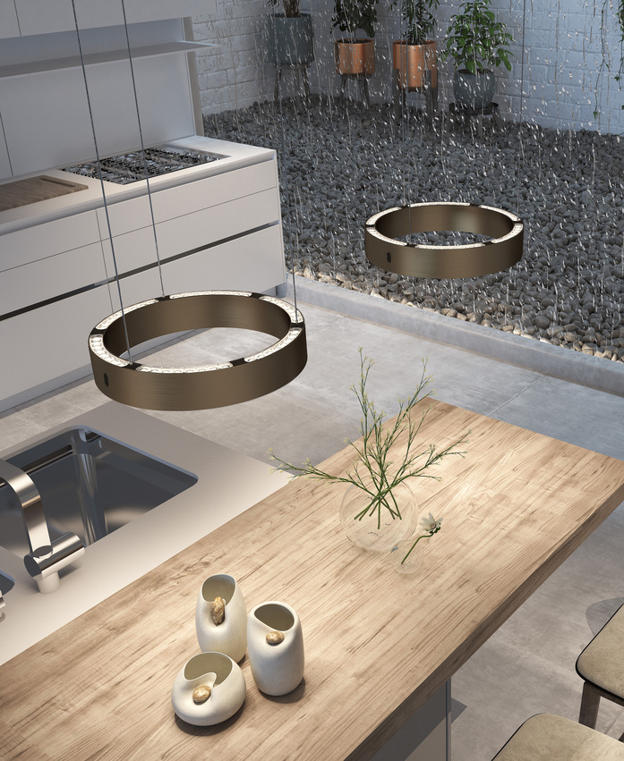 Kitchen 01 c Space pendant bronze B 1 evening