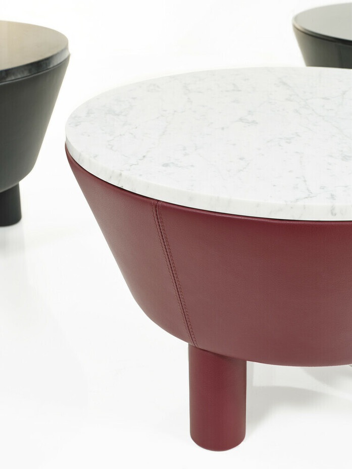 Leather Side Table dm 50