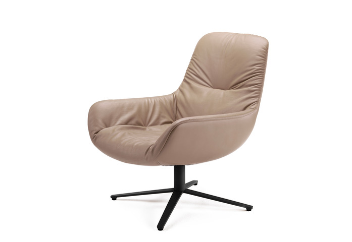 Leya Cocktail Lounge Chair 12 3 1 ME001 Platino Perforiert front