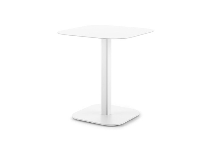 NEWPORT Bistro table 70cm white Alu