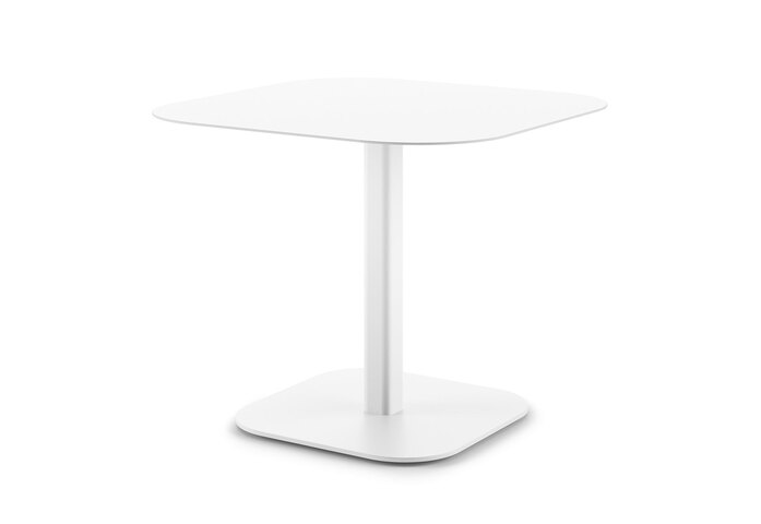 NEWPORT Bistro table 90cm white Alu