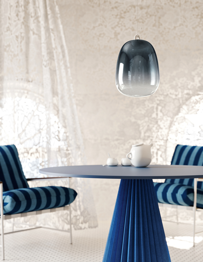 Oblo large azuresteel