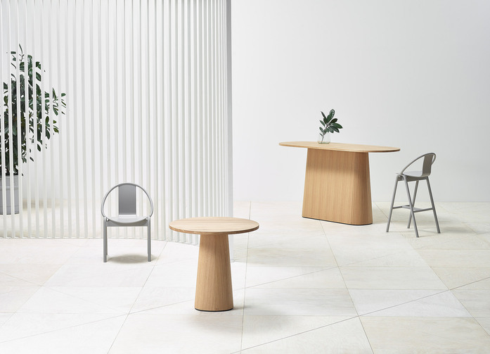 POV table 460 468 oak oil Again chair barstool beech moon grey