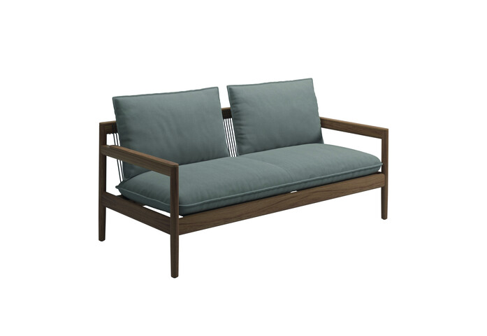 Saranac 2 Seater Sofa Fife Canvas Grey