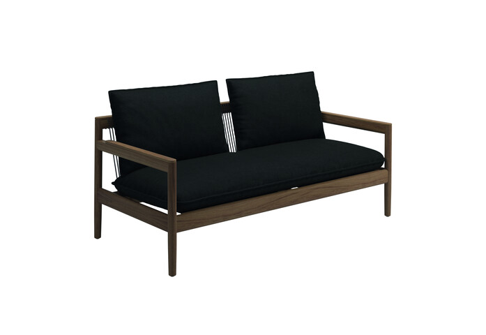 Saranac 2 Seater Sofa Fife Ebony